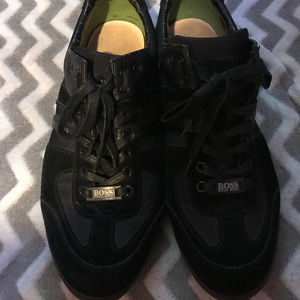 HUGO BOSS Mens US 11 1/2 EU 46 Black Boss Akeem